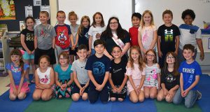group of students with Dairy Princess