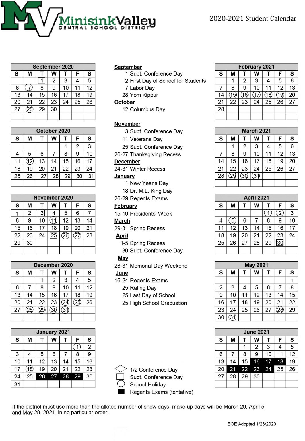 board-of-education-adopts-2020-21-school-district-calendar-minisink