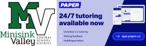 Paper tutoring sign