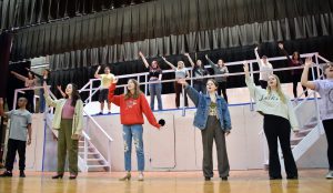 Anything Goes cast in rehearsals