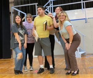 Anything Goes cast in rehearsals