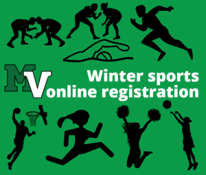 winter sports registration sign