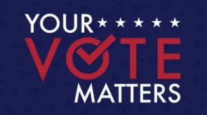your vote matters sign