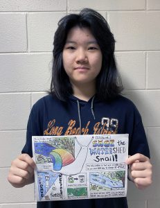 Winnie Wei and her poster